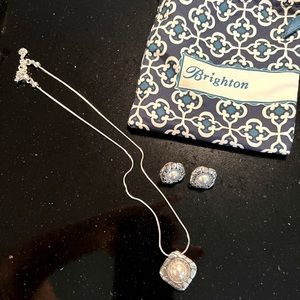 Brighton pearl necklace and earrings